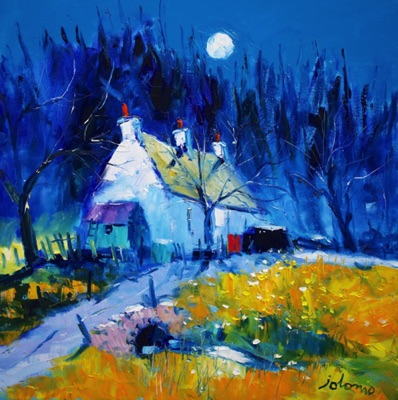 Cottage in the woods Tarbert Loch Fyne 24x24 Cottage in the woods Tarbert Loch Fyne 24x24